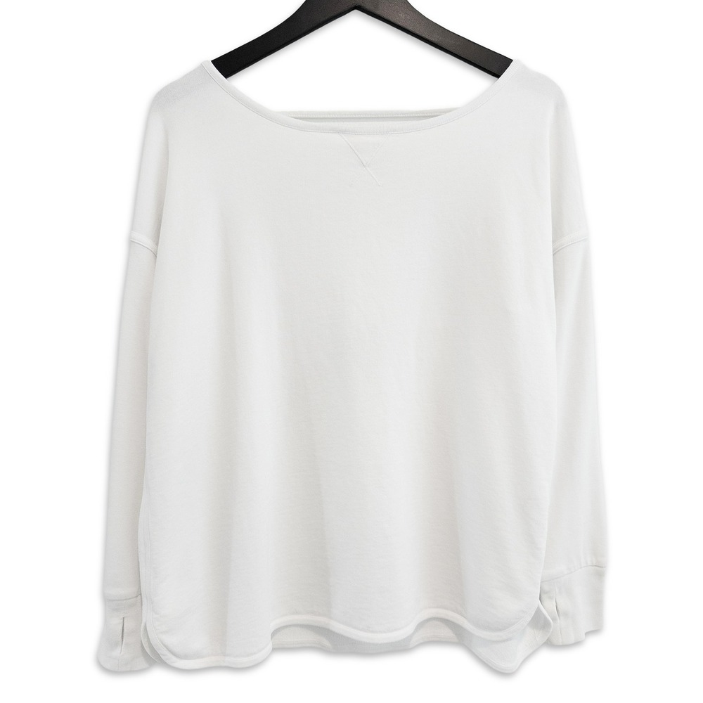 Sweaty Betty Sweatshirt Womens Small White Open Back Thumbhole Athleisure‎ Yoga